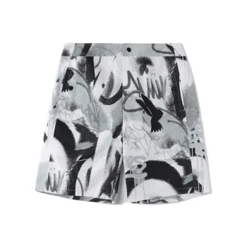 LiNing Casual Shorts Men's Black And White Print