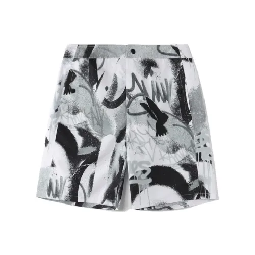 LiNing Casual Shorts Men's Black And White Print