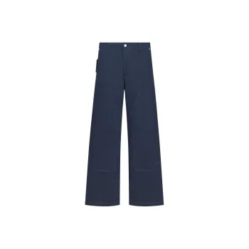 DIOR SS25 Summer Men's Clothing Collection Cargo Pants Men's Marine Blue