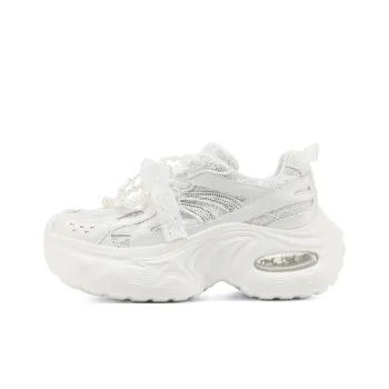 FIVE PLUS Cushioning, Slip Resistant, And Abrasion Resistant Low Top Chunky Sneakers Women's