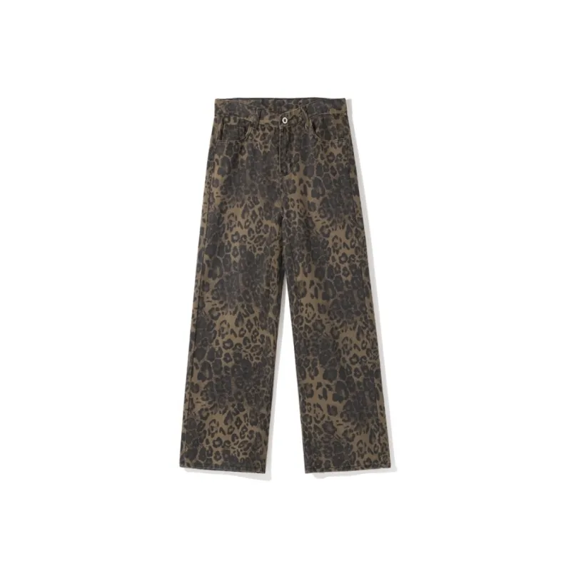 Extreme Turbo Jeans Unisex Leopard Print-0