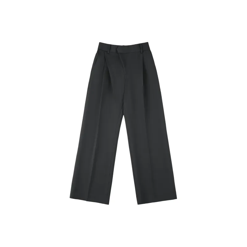 Haonanhuang Casual Pants Unisex Black-0