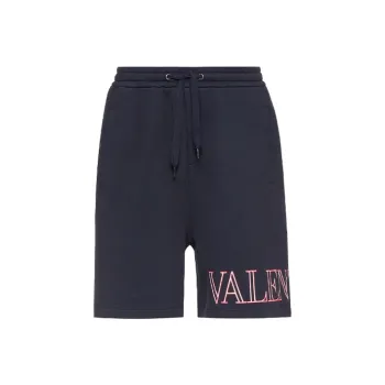Valentino Logo Printed Drawstring Shorts