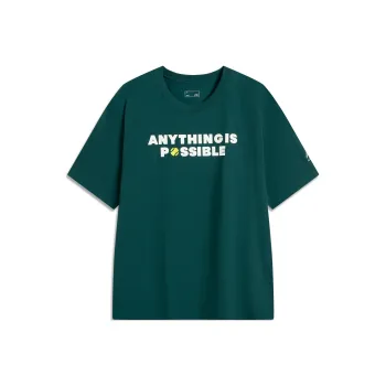 LiNing Sports Trend Series T Shirt Men's Dark Reef Green