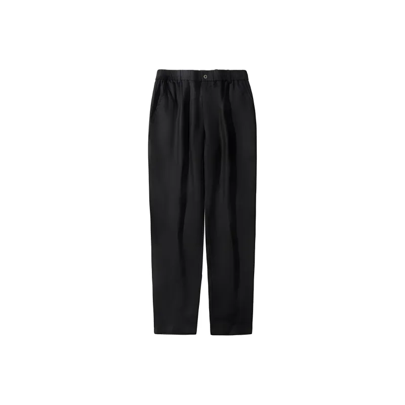 XUANSHENG Pure Linen Casual Pants Men's-3
