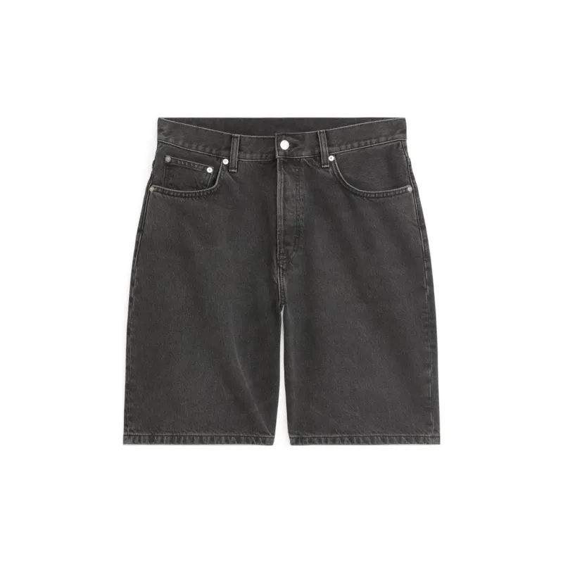 ARKET Denim Shorts Men's Washed Black-0