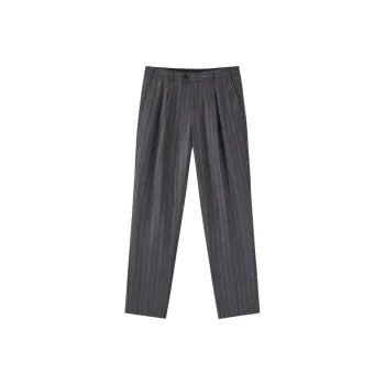 GXG Suit Trouser Men's Gray Coffee Strip
