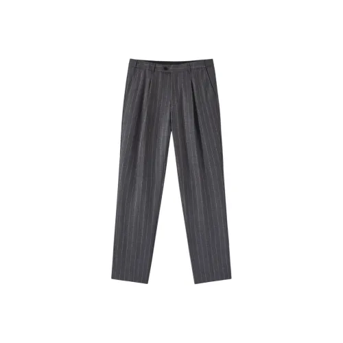 GXG Suit Trouser Men's Gray Coffee Strip