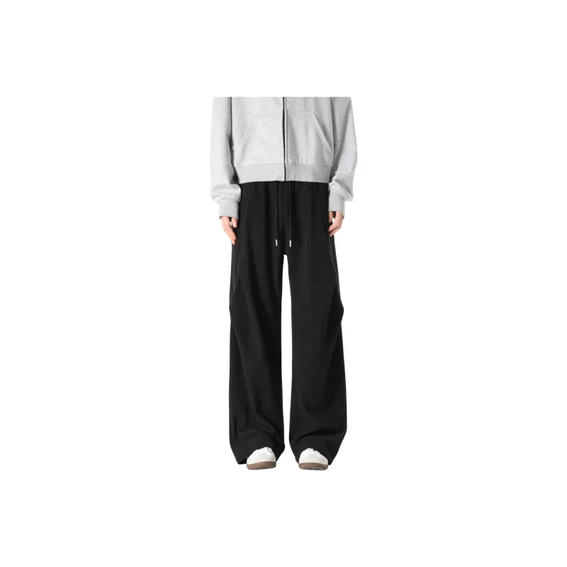 LA'T.WEEKEND Casual Pants Unisex Black-0
