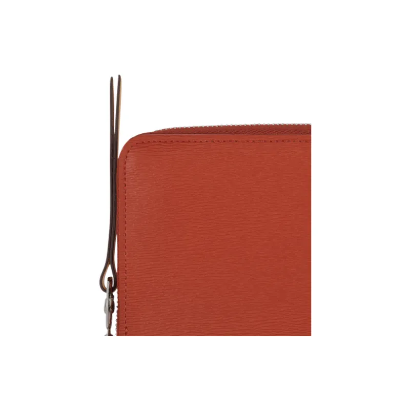 LONGCHAMP Le Pliage City Coated Canvas With Leather Wallet Women's Reddish Brown-3