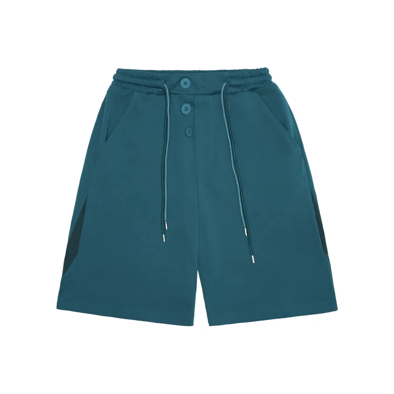 UNVESNO SS21 Loose Fit Shorts Unisex Turquoise-0