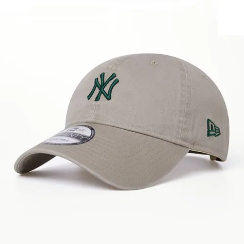 New Era Cotton Baseball Caps Unisex Greige