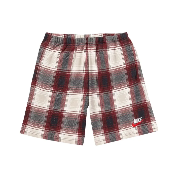 Supreme Nike Plaid Sweatshort-0