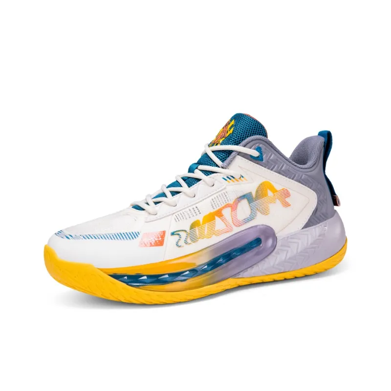 ANDE JAMES Cushioning Slip Resistant Grip Mid Top Basketball Shoes Unisex-7