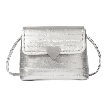 POLG PU Shoulder Bag Women's Silver