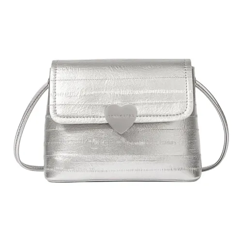 POLG PU Shoulder Bag Women's Silver