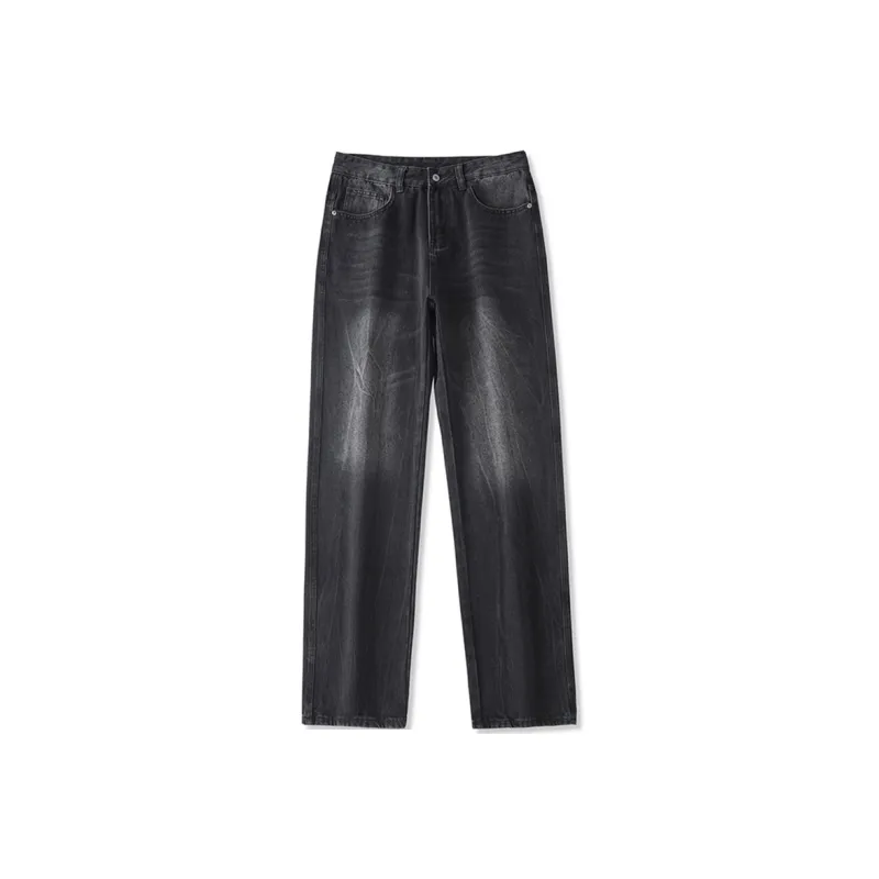 YooMore Jeans Unisex Black Gray-0