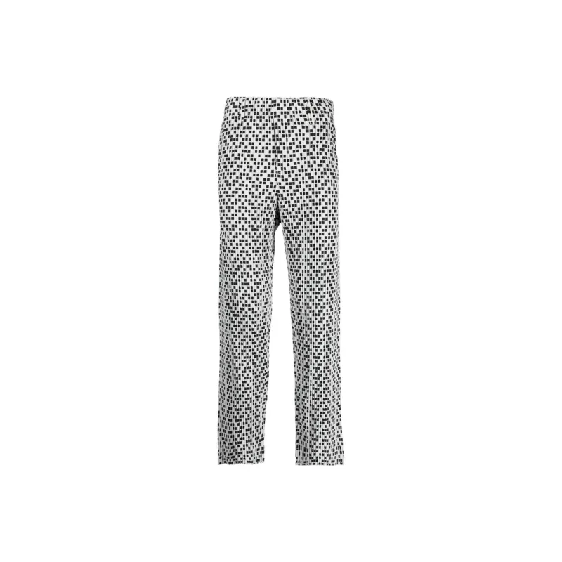 Homme Plissé Issey Miyake Check pattern Straight leg Trousers-0