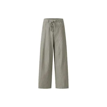 PEDLOR Casual Pants Unisex Gray Green