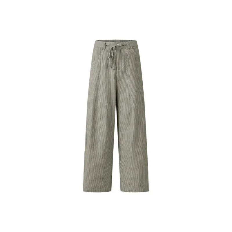 PEDLOR Casual Pants Unisex Gray Green-0