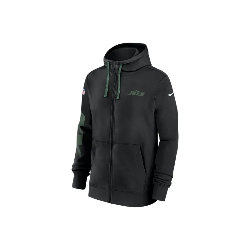 Nike New York Jets Sideline Team Issue Club Men's Nike Nfl Pullover Hoodie-0