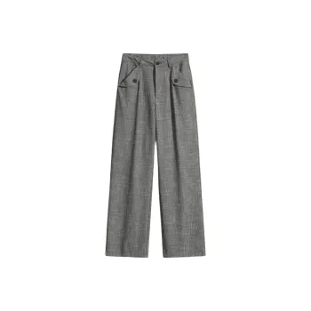Lulifama Casual Pants Unisex Gray