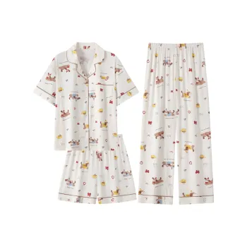 XIAFENYAN Pajama Set Women's Apricot