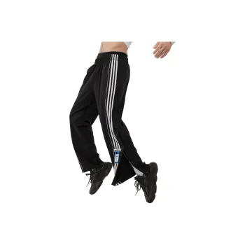 VEIDOORN Casual Pants Quick Release Pants Loose Fit Vertical Wide Leg Unisex Black