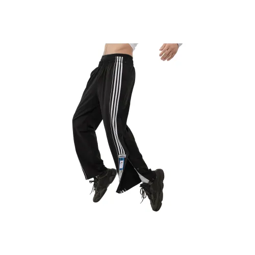 VEIDOORN Casual Pants Quick Release Pants Loose Fit Vertical Wide Leg Unisex Black