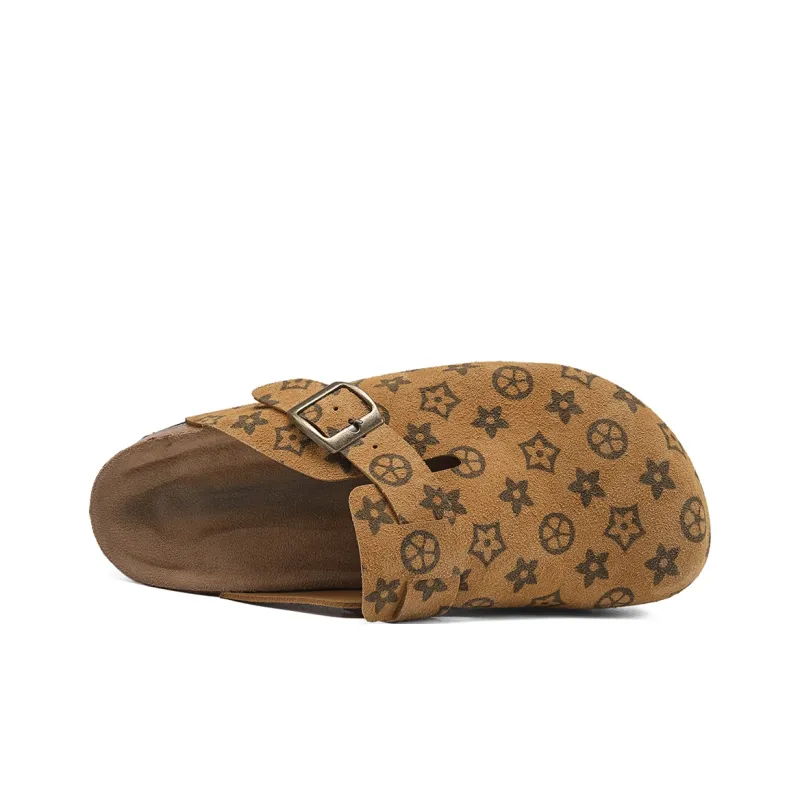 KYMOOU Rubber Sole Cork Sole Odor Resistant Slip Resistant Closed Toe Slippers Unisex-3