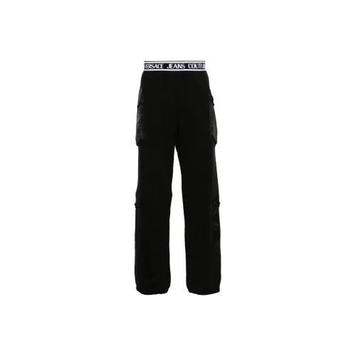 VERSACE JEANS COUTURE Logo waistband Cotton Cargo Trousers