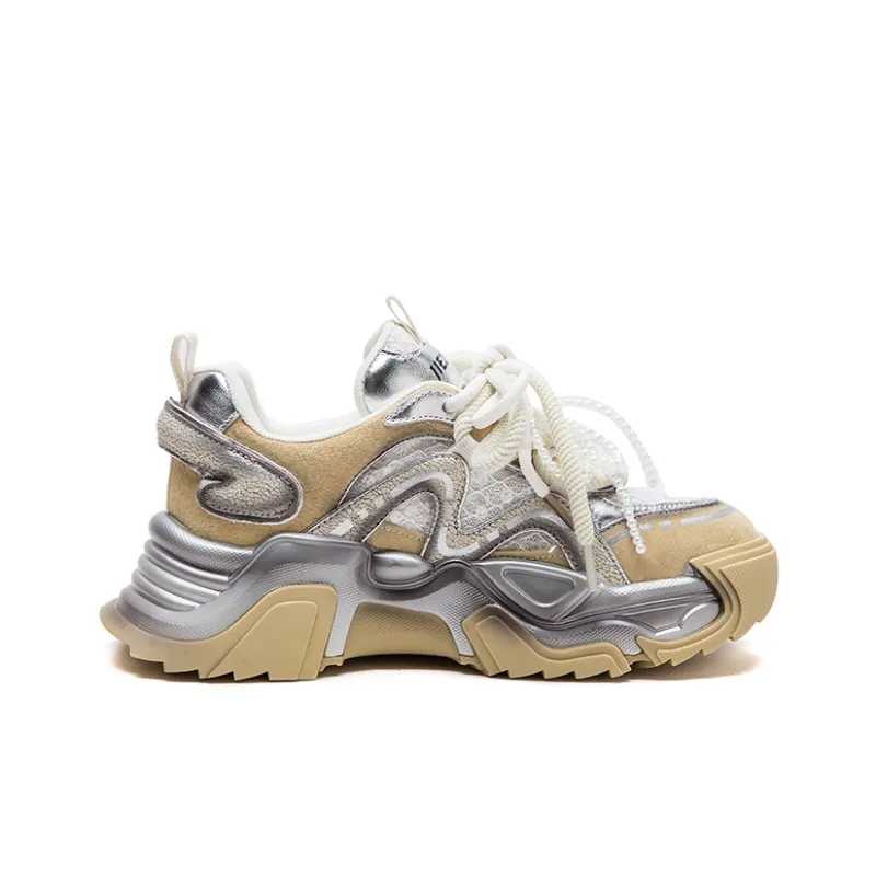 Chibang Breathable Low Top Chunky Sneakers Women's-13