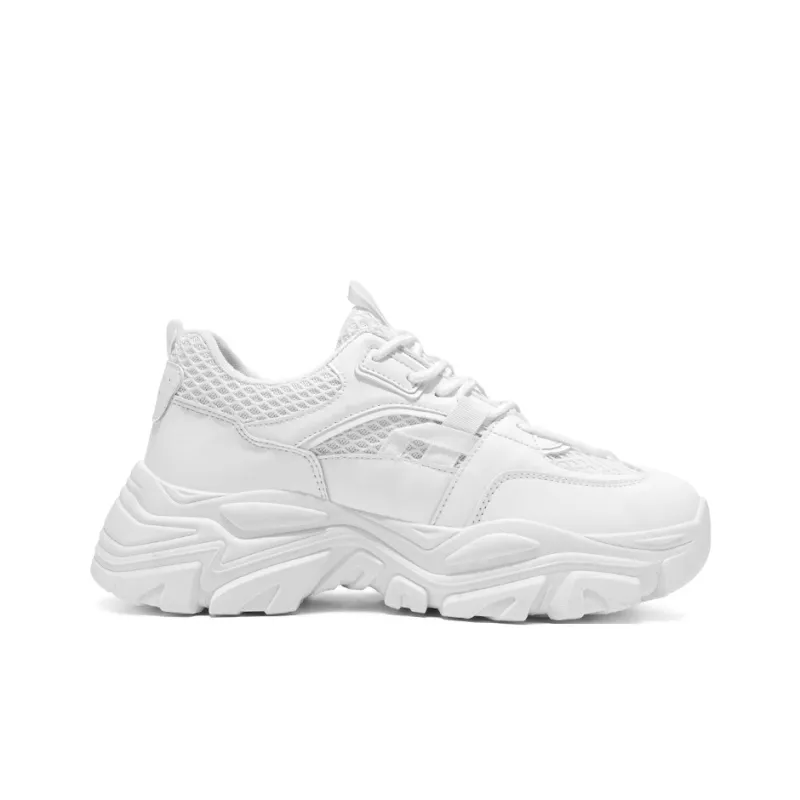 ZULISHI Chunky Sneakers Men Low Top Black/White-9
