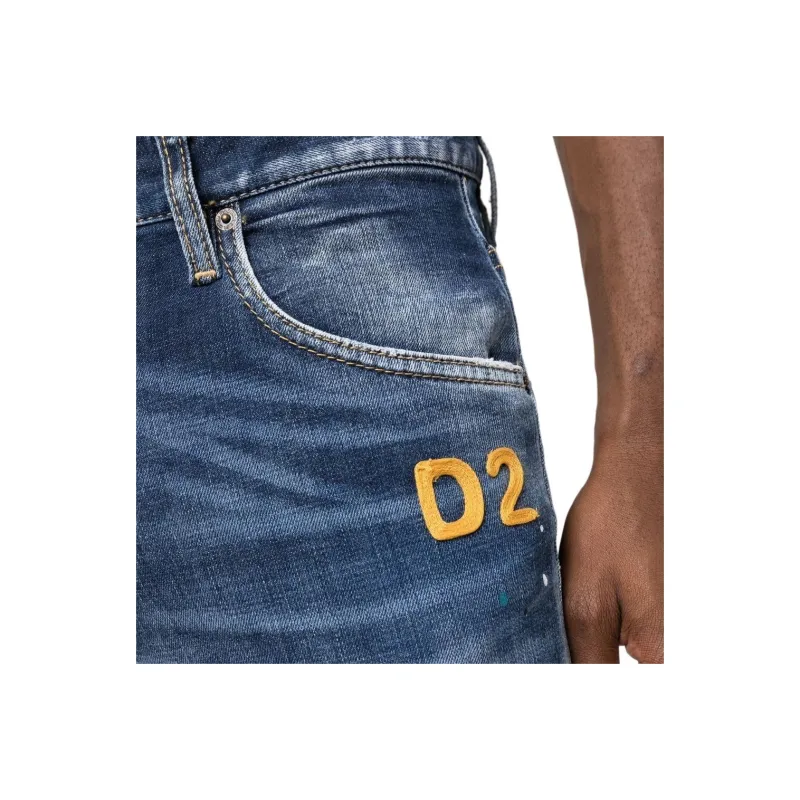 DSQUARED 2 Distressed High Waist Skinny Jeans-4