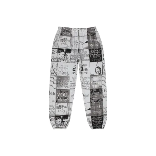 Praying Casual Pants Unisex Gray