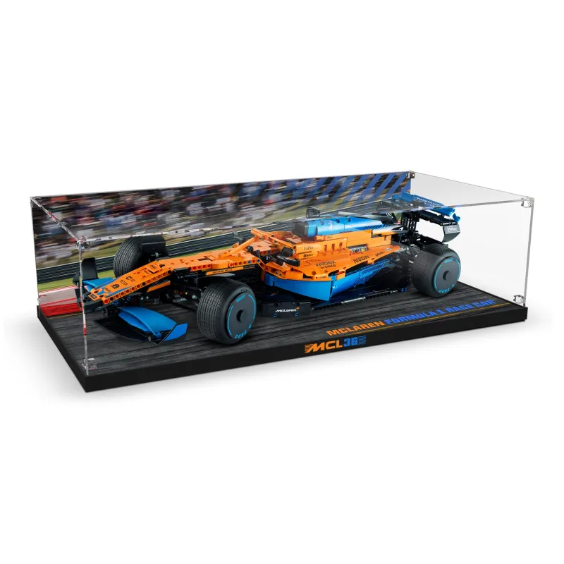 LIGHT YOUR BRICKS Le100 Compatibility Building Block 42141 McLaren F1 Formula Racing Display Case Model Accessories-6