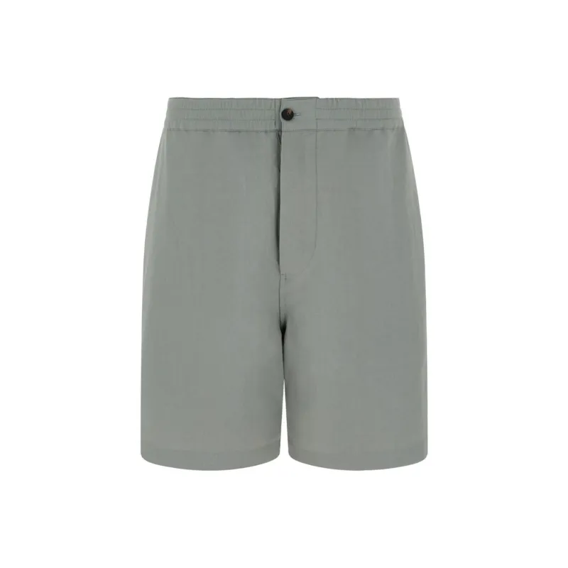 Ferragamo Logo embroidered Straight leg Shorts-0