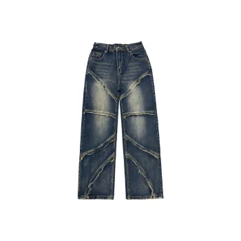 ELCORO Jeans Unisex Washed Blue