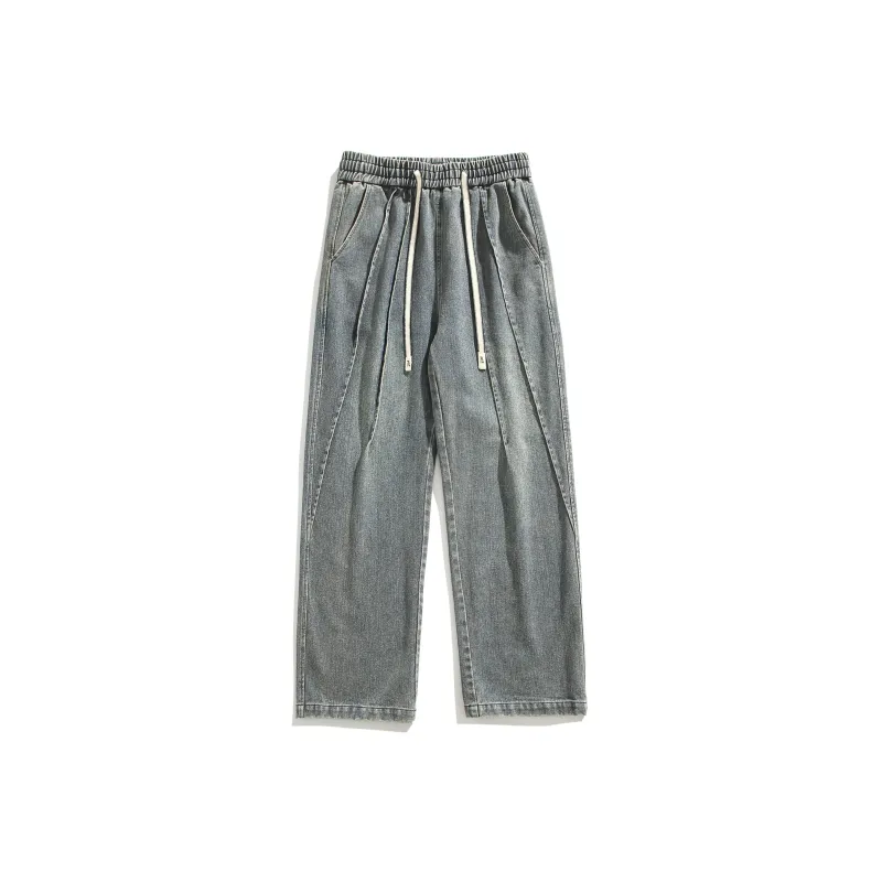 GOOSELIAR Casual Denim Pants Unisex-2