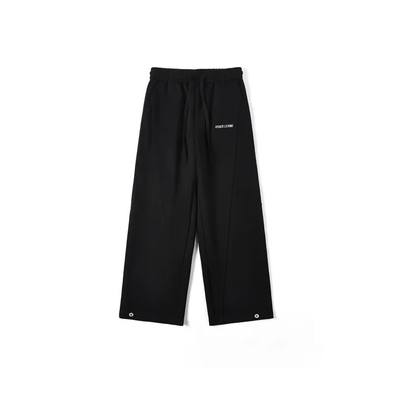Michael Rock Casual Pants Unisex White Gray-5