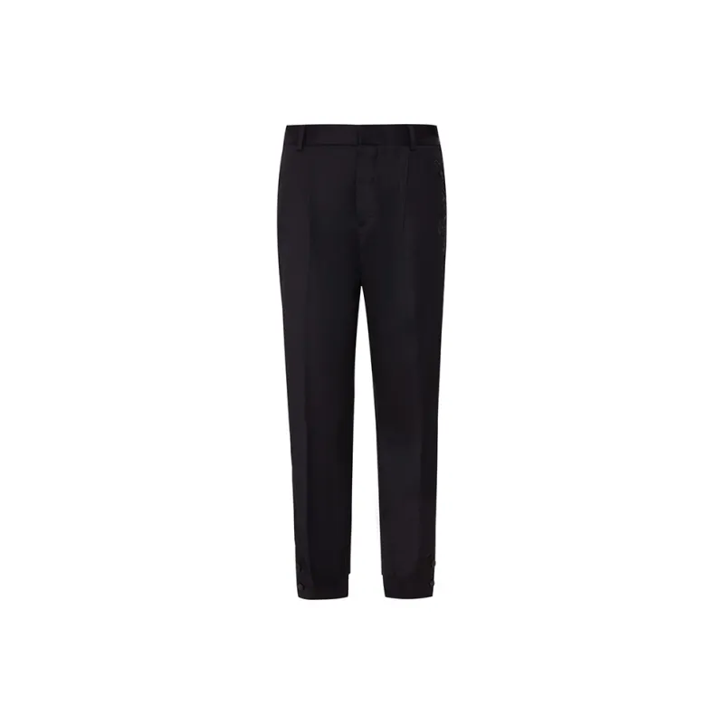 ANDREW MACKENZIE Casual Pants Men Black Yellow-0