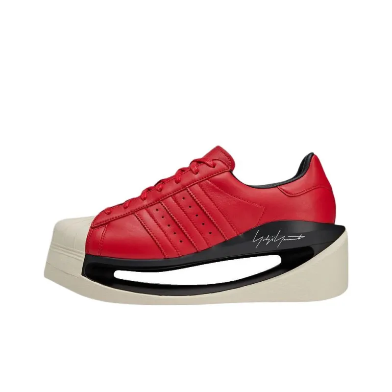 Y 3 SUPERSTAR Low Top Casual Shoes Unisex Red-0