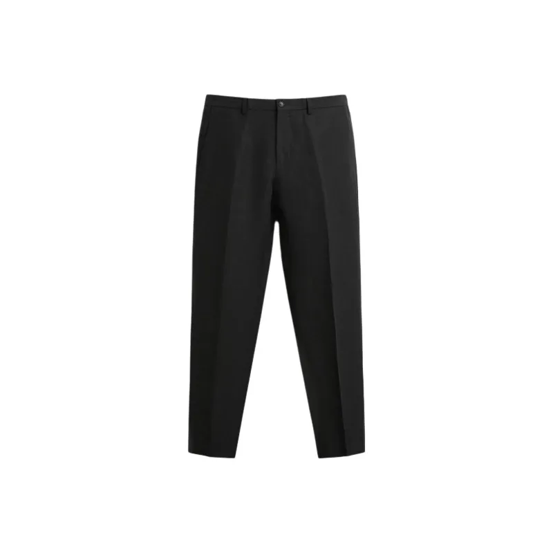 ZARA Suit Trousers Men Black-0