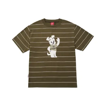 Checkitout T Shirt Unisex Ideal Home Brown Green/White