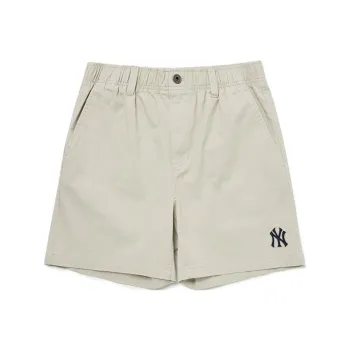 MLB Base Logo Casual Shorts Unisex Beige