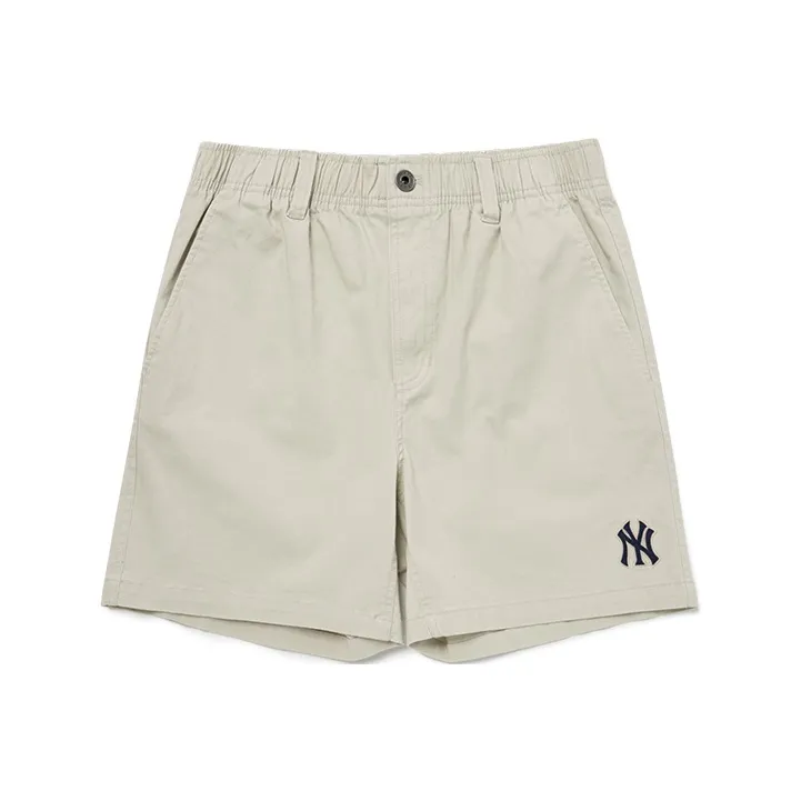 MLB Base Logo Casual Shorts Unisex Beige-0