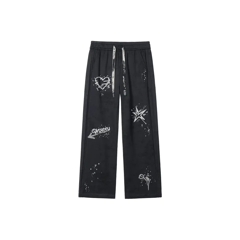 Qnxeey Casual Pants Unisex-0