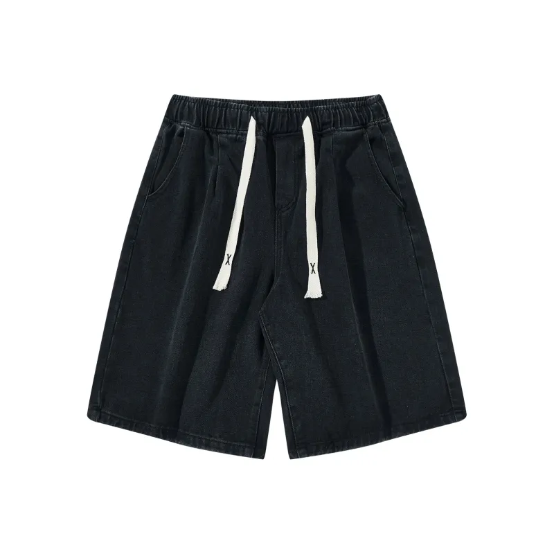 VniVerseVClub Denim Shorts Men's Light Blue-12