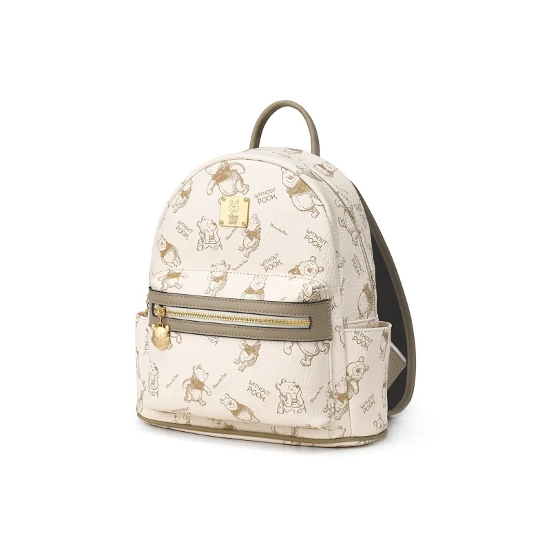 Disney Winnie The Pooh Series PVC Backpack Regular Women's Apricot/Pink/Black-1