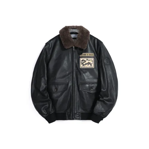 MCS Leather Jackets Men Black